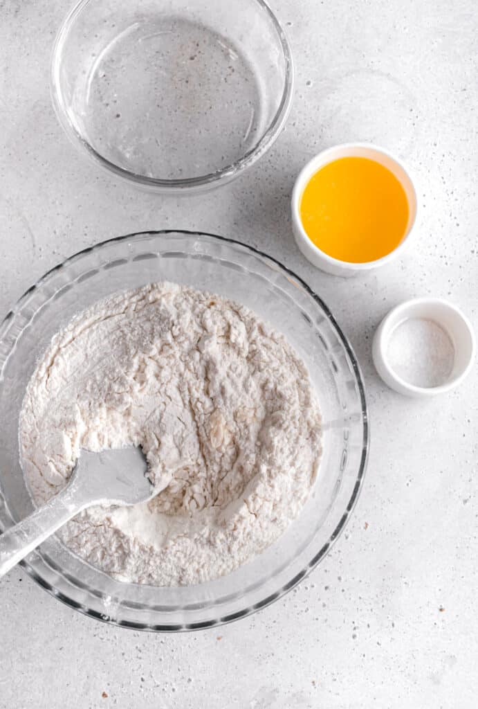 dry Ingredients to make yeast dough for star bread